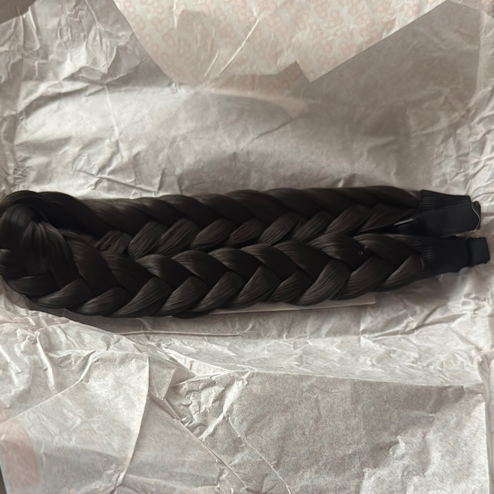 Elegant Black Braided Hair band
